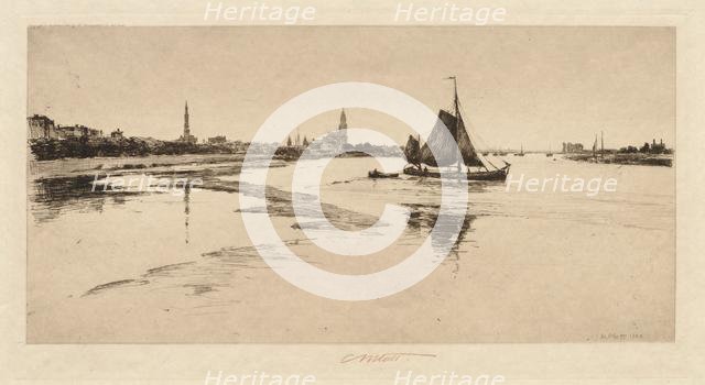 Arnheim on the Rhine, 1888. Creator: Charles Adams Platt (American, 1861-1933).