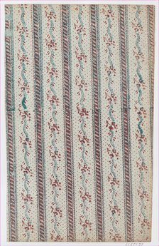Sheet with overall vine and dot pattern, late 18th-mid-19th century., late 18th-mid-19th century. Creator: Anon.