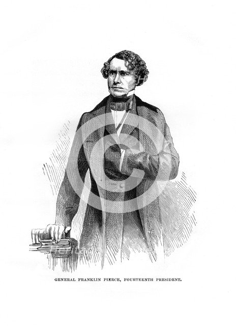 Franklin Pierce, president of the United States, c1850s. Artist: Unknown