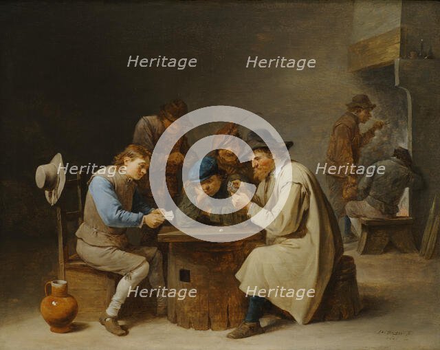 The Card Players, 1646. Creator: David Teniers II.
