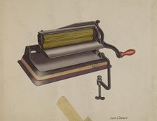 Fluting Iron, c. 1941. Creator: Lon Cronk.