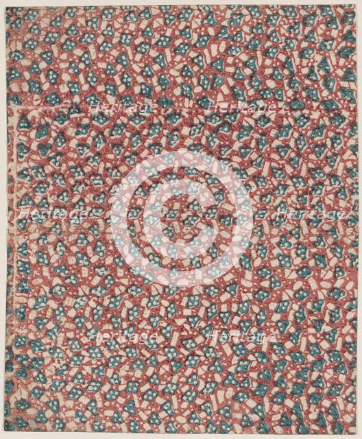 Sheet with overall abstract pattern, 19th century. Creator: Anon.