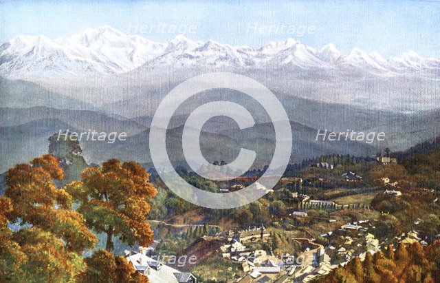 The snows from Jalapahar, Darjeeling, India, early 20th century. Artist: Unknown