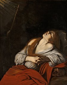 Mary Magdalen in Ecstasy (after Caravaggio), ca 1613.
