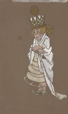 White Queen (costume design for Alice-in-Wonderland) 1915. Creator: William Penhallow Henderson.