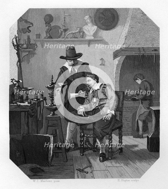 Paulus and Adam van Vianen, Dutch silversmiths, c1870. Artist: H Sluyter