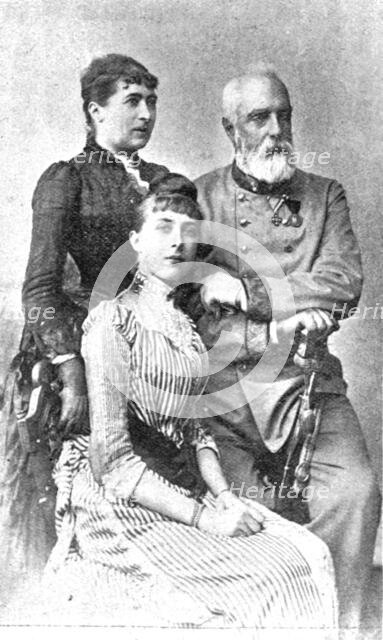 ''The Late Archduke Henry of Austria and his Wife (and Daughter)', 1891. Creator: GVD Lippe.