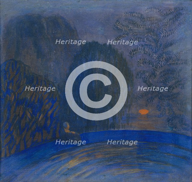 Moon Motif, 1906. Artist: Utkin, Pyotr Savvich (1877-1934)