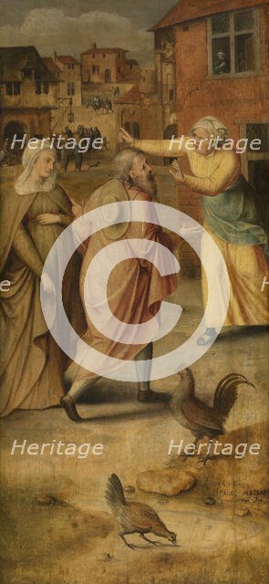 Mary and Joseph Find no Lodgings in Bethlehem, 1558. Creator: Jan Massys.