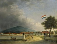 The Kedawong Sugar Factory near Pasuruan, Java, 1849. Creator: Herman Theodorus Hesselaar.