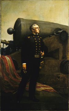 The First Gun at Fort Sumter (Major Robert Anderson), (ca. 1861?) Creator: Alban Jasper Conant.