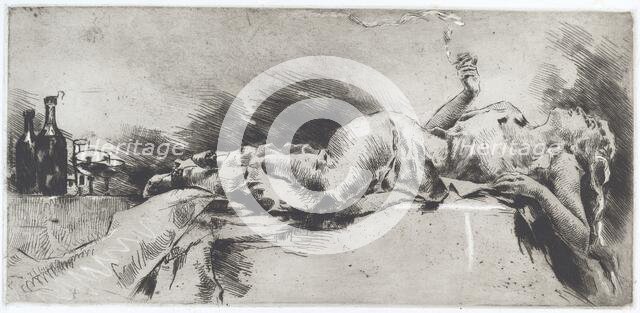 Intoxication (Ebbrezza) , 1888. Creator: Luigi Conconi.