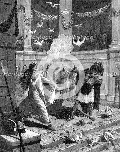 Le plus scélérat des hommes, ordonne qu'on te prépare un tombe, 1882-1884. Artist: Unknown