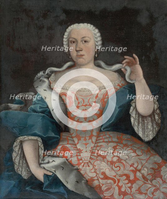 Portrait of a Young Zemianka, around 1740. Creator: Unknown.