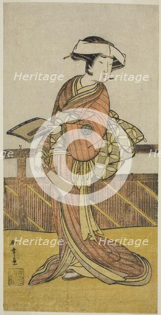 The Actor Yamashita Kinsaku II as Oishi (?) in the Play Kanadehon Chushin Nagori no..., c. 1780. Creator: Shunsho.