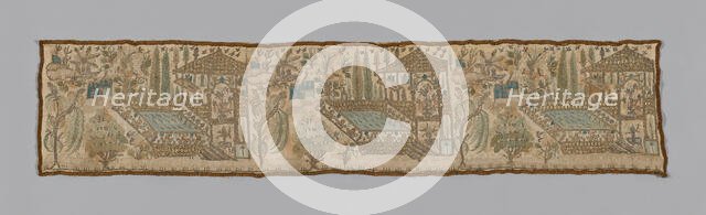 Fragment (Border from wide Towel), Turkey, 1775/1900. Creator: Unknown.