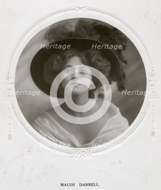 Maudi Darrell, British actress, c1908.Artist: Philco Publishing Company