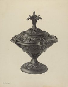 Stove Urn, c. 1939. Creator: Milton Grubstein.