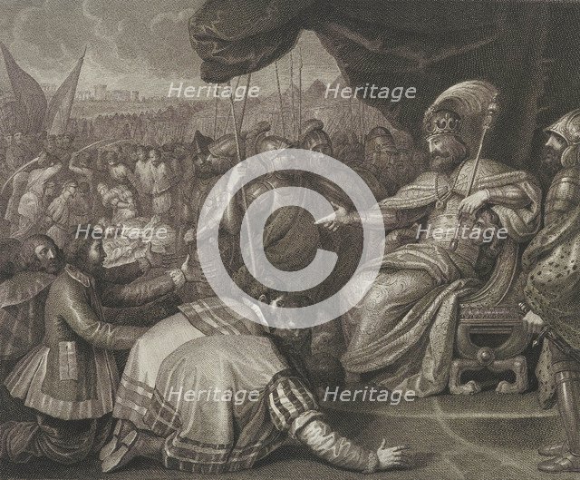 Pomerania swearing allegiance to King Mieszko II Lambert of Poland, Late 18th century.