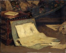 Corner of the atist's studio, 1849-1924. Creator: Verhaeren, Alfred (1849-1924).