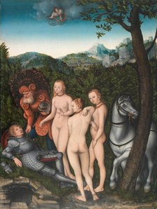 The Judgement of Paris, 1527. Creator: Cranach, Lucas, the Elder (1472-1553).