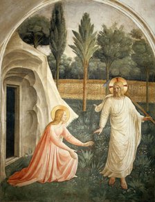 Noli me tangere, ca 1442. Creator: Angelico, Fra Giovanni, da Fiesole (ca. 1400-1455).