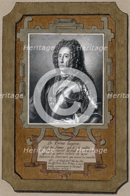 Prince Eugene of Savoy, general in the Austrian army. Artist: Unknown