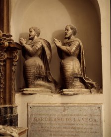 Sepulchre of poet Garcilaso de la Vega (1501-1536) in the chapel of the University of Toledo.