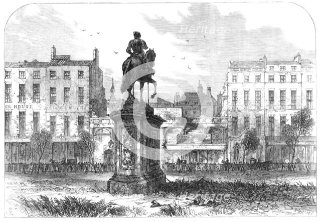 A sketch in Leicester-Square, 1868. Creator: Unknown.