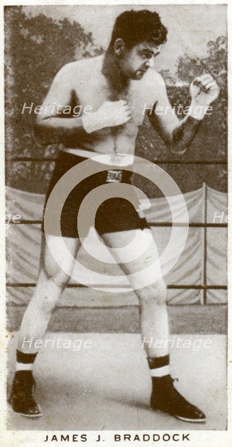 James J Braddock, Irish-American boxer, 1938. Artist: Unknown