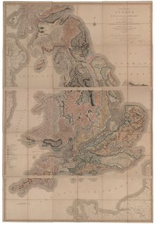 Delineation of the Strata of England and Wales with a Part of Scotland (The first geological map of  Artist: Smith, William (1769-1839)