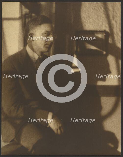 Portrait of a Man with Shadows, 1907-1943. Creator: Louis Fleckenstein.