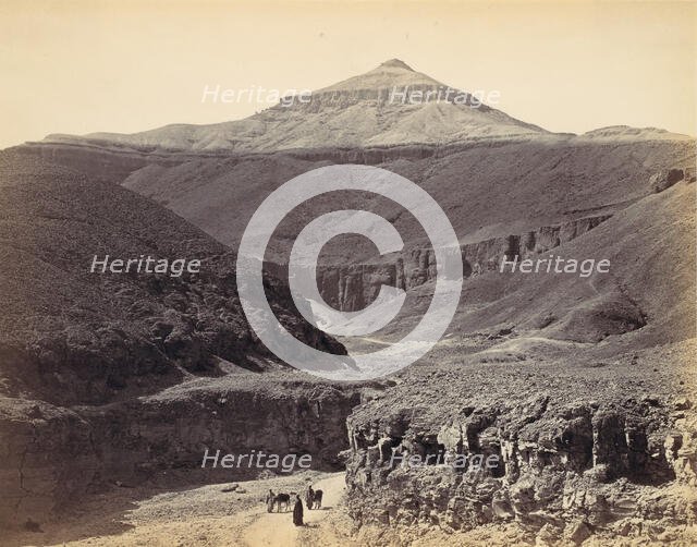 Valley of the Kings, Thebes, ca. 1857, printed 1870s. Creator: Francis Frith.