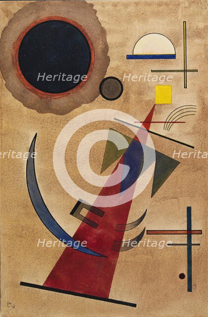 Red in a pointed shape, 1925. Creator: Kandinsky, Wassily Vasilyevich (1866-1944).