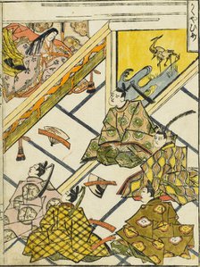 Kaguya Hime, 17th century. Creator: School of Suzuki Harunobu.