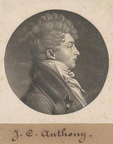 Unidentified Man, c. 1807-1808. Creator: Charles Balthazar Julien Févret de Saint-Mémin.