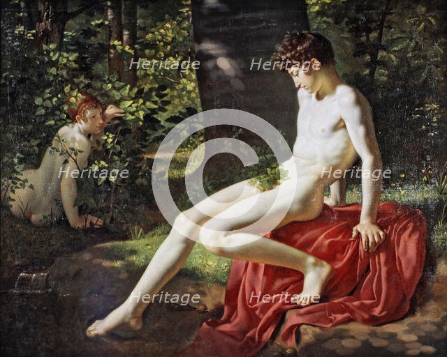 Narcissus Gazing at Himself in the Water, c1800. Creator: Gaudar de La Verdine, Auguste-Alphonse (1780-1804).