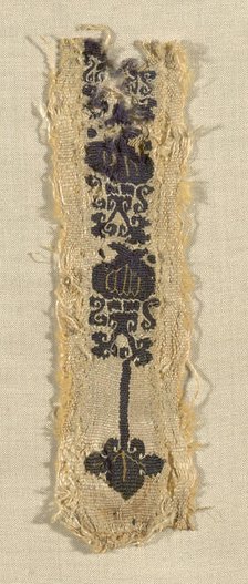 Border (from a Tunic), Egypt, Roman period (30 B.C.- 641 A.D.), 4th century. Creator: Unknown.