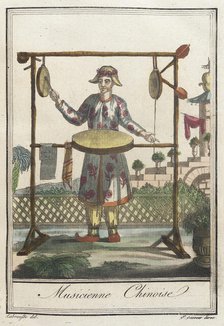 Costumes de Différents Pays, 'Musicienne Chinoise', c1797. Creators: Jacques Grasset de Saint-Sauveur, LF Labrousse.