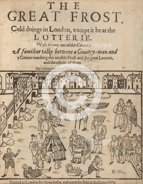 The great frost in London, 1608. Artist: Anonymous  