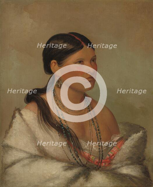 The Female Eagle - Shawano, 1830. Creator: George Catlin.