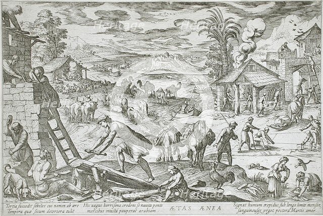 The Age of Copper, 1599. Creators: Antonio Tempesta, Nicolaus van Aelst.