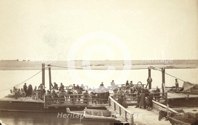 The Ferry at Semapolatinsk [ie, Seme i], between 1885 and 1886. Creator: Unknown.
