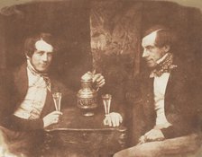 Sir James Young Simpson & Wainhouse (or Muirhouse), 1843-47. Creators: David Octavius Hill, Robert Adamson, Hill & Adamson.