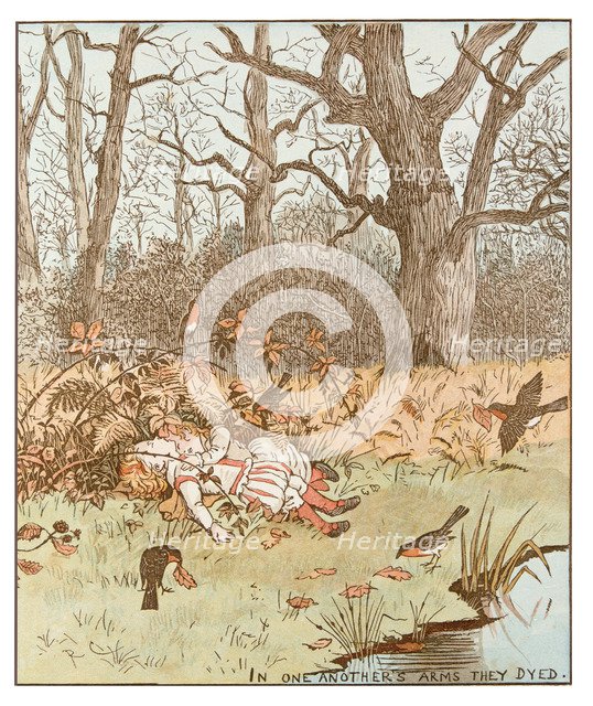 Scene from The Babes in the Wood, 1878. Artist: Randolph Caldecott