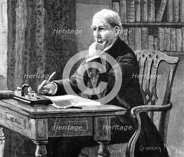 As the Canon sat alone in his college rooms...he thinks of these things, 1883. Creator: R. Taylor.