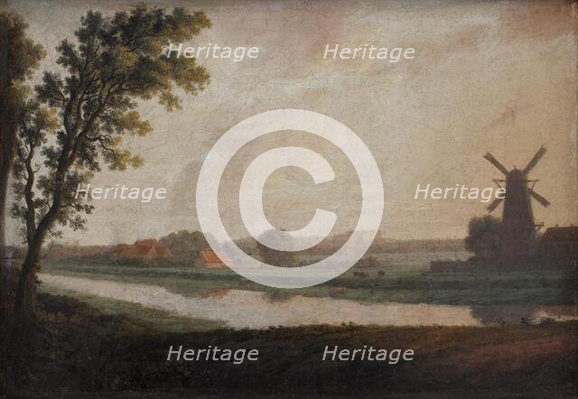 Landscape outside Copenhagen with Frederiksberg Church and Palace in the Distance, 1788. Creator: Erik Pauelsen.