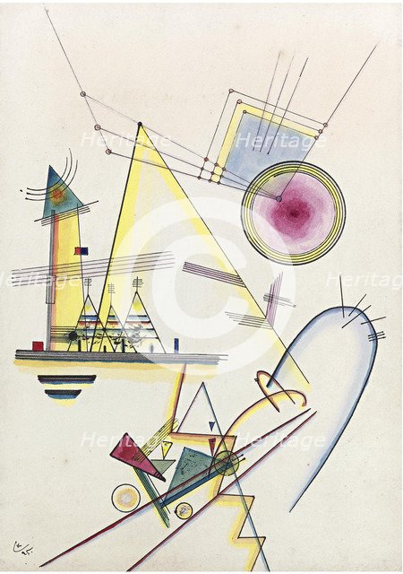 Delicate soul, 1925. Artist: Kandinsky, Wassily Vasilyevich (1866-1944)