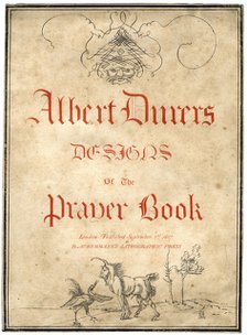 Albert Dürer's Designs for the Prayer Book, 1817.Artist: Albrecht Dürer
