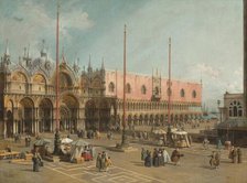 The Square of Saint Mark's, Venice, 1742/1744. Creator: Canaletto.